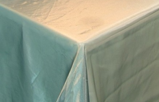 Tablecloth Silver Organza 54" Square