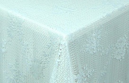 Tablecloth White Lace 54" x 54" Square