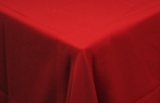 Tablecloth Fire Red 60" Square