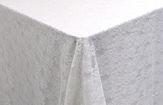 Tablecloth Lace White Cloud 60" Square