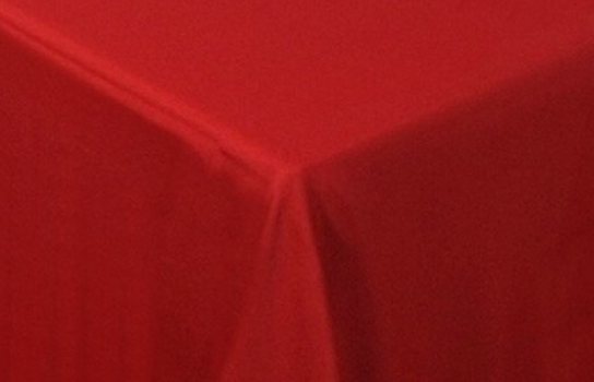 Tablecloth Red Visa 72" Square