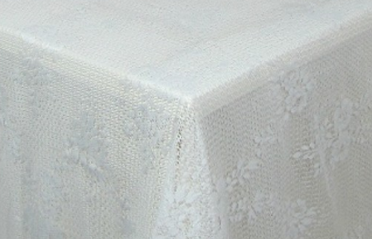 Tablecloth White Lace 72" Square