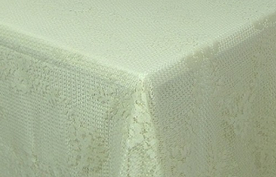 Tablecloth Beige Lace 72" Square