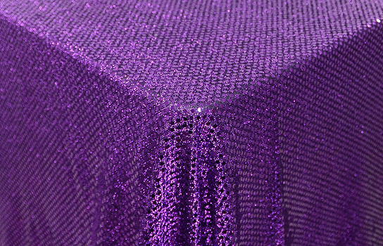 Tablecloth Glitter Purple 75" Square