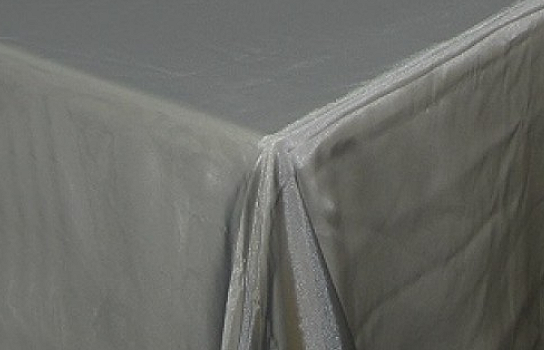 Tablecloth Slate Organza 80" Square