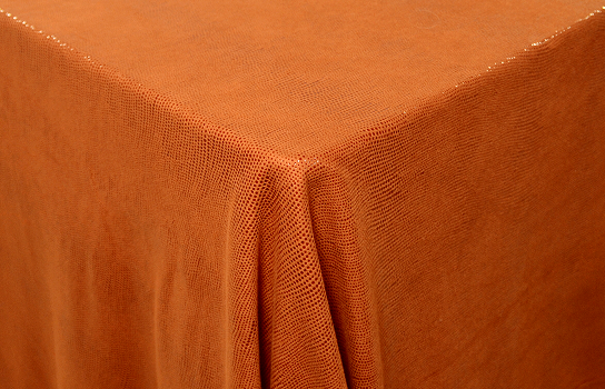 Tablecloth Shimmer Terracotta 87" Square