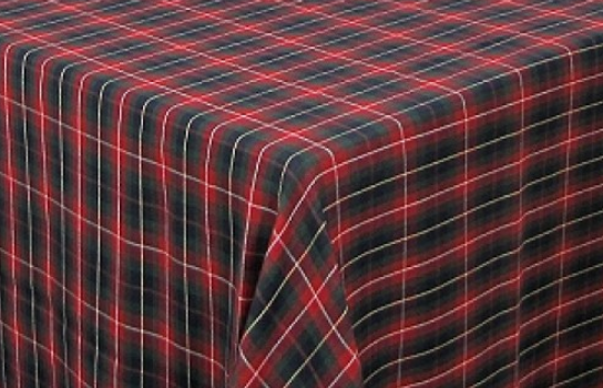 Tablecloth Tartan Plaid 90" Square 