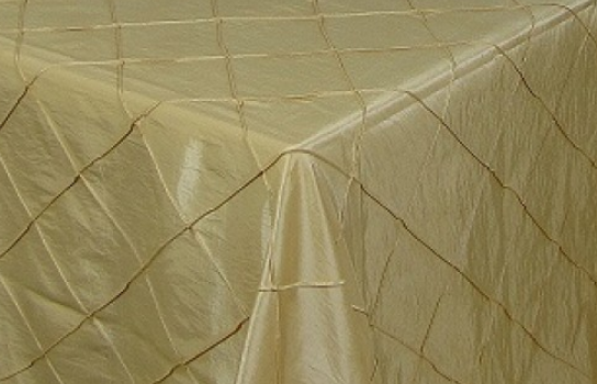 Tablecloth Tafetta Gold Diamond 90" Square