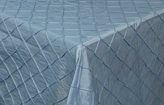 Tablecloth Tafetta Ice Blue Diamond 90" Square