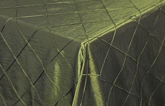 Tablecloth Tafetta Olive Black Diamond 90" Square
