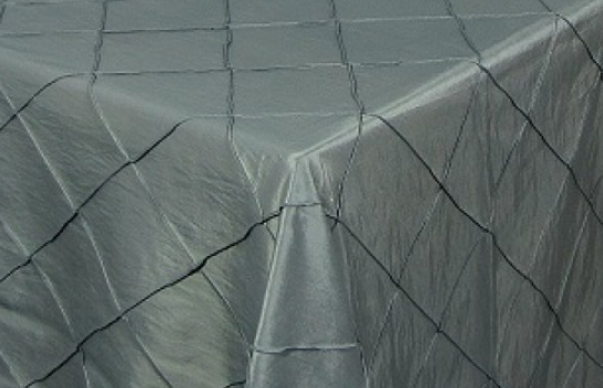 Tablecloth Tafetta Silver Diamond 90" Square