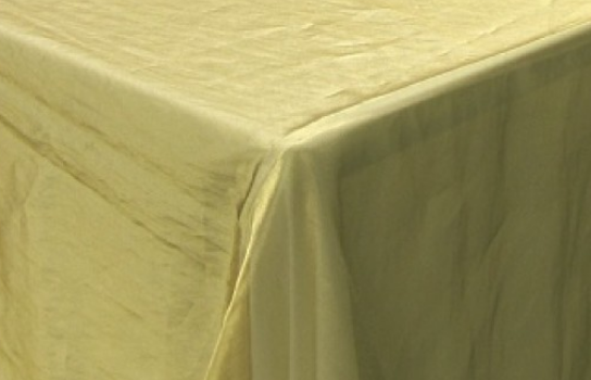 Tablecloth Light Gold Organza 90" Square