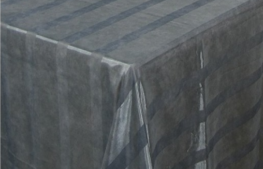 Tablecloth Silver Grey Stripe 90" Square