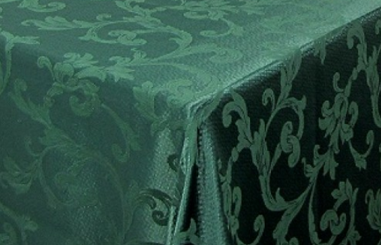 Tablecloth Green Jacquard 90" Square