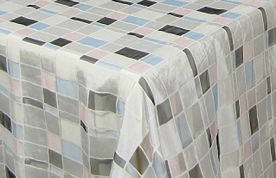 Tablecloth Mosaic  Burnout 90" Square