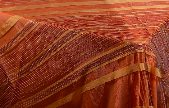 Tablecloth Marrakech Burgundy Organza 90" Square