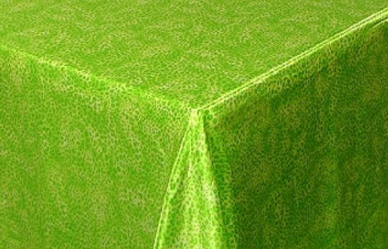 Tablecloth Satin Lime Leopard 90" Square 
