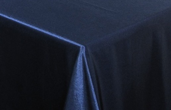 Tablecloth Satin Navy Blue 90" Square