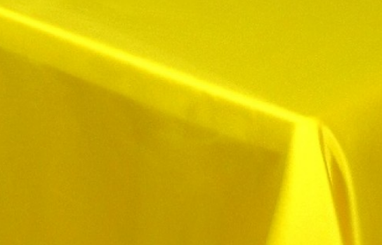 Tablecloth Peau de Soie Yellow 90" Square