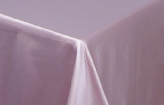 Tablecloth Peau de Soie Pink Blush 90" Square
