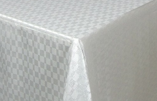 Tablecloth Lace Lattice White 90" Square
