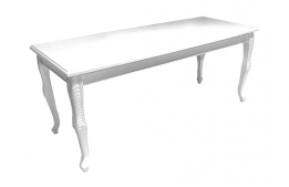 Table Baroque White 72" X 30"