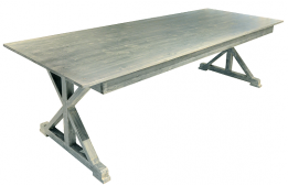 Pine Wood Grey Wash Table 100" x 40"