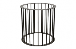 Table Base Brushed Black Spindle 28" X 14"