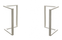 Table Base Metal Brushed Gold (V) 23" X 29.5"