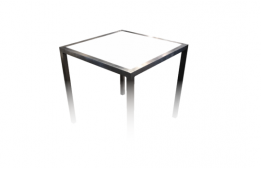 Soho Cocktail Table Plexi White Top