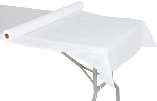 Cover White Plastic 6' Table