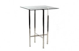 Chrome Metal Cruiser Table Base 42"