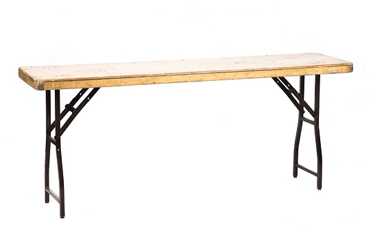Wood Table Rectangle 6' x 18"