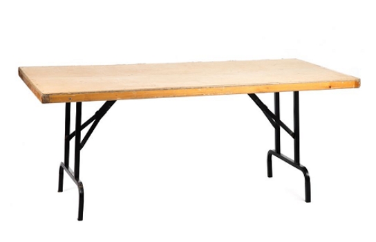 Wood Table Rectangle 6' x 42"