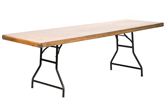 Wood Table Rectangle 8' x 42"