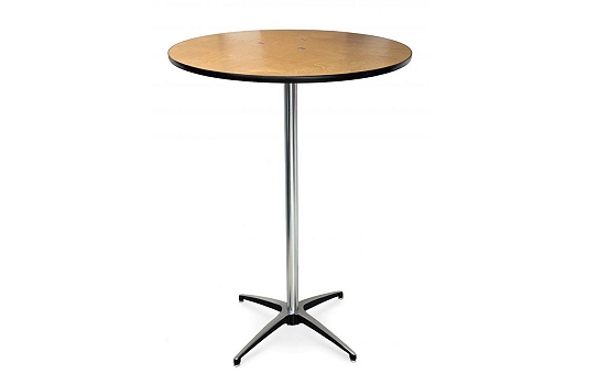 Round Cocktail Wood Table