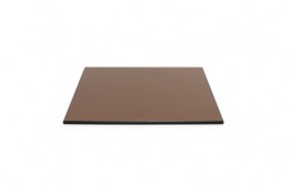Tabletop Tempered Bronze 30" Square