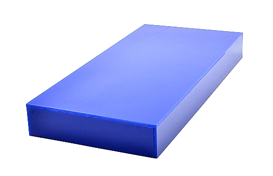 Blue Plexi Rectangular 10" x 21" x 2.5" High