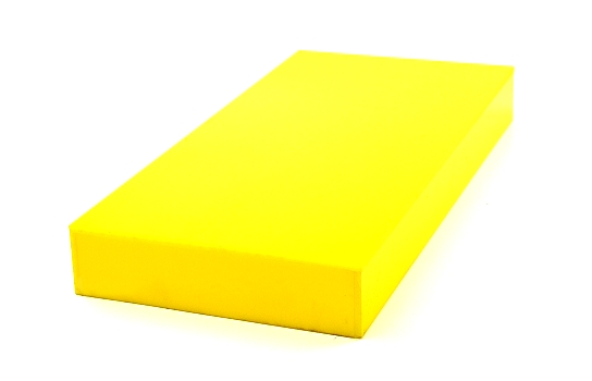 Yellow Plexi Rectangular 10" x 21" x 2.5" High