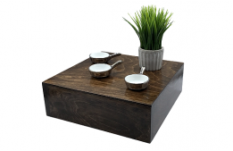 Wood Display Rectangular 12" x 12" x 4"