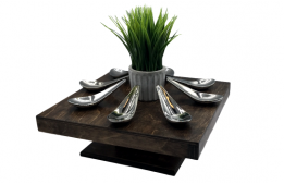 Wood Display with Pedestal 12" x 12" x 1"