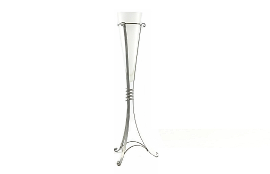 Deco Stand with Frosted Cone 34" High