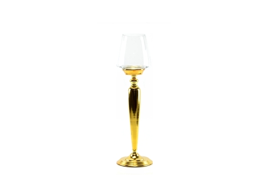Tulip Glass Gold Plated 23"