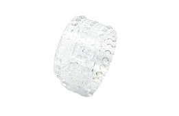 Napkin Ring Glass Bubbles