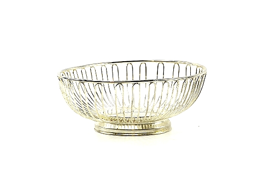 Bread Basket Silver Oval