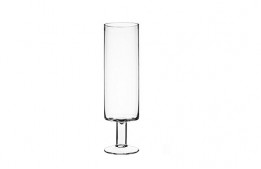 Footed Floating Glass Cylinder 10"