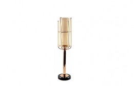 Candle Holder Soho Footed Gold 19" x 4"