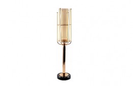 Candle Holder Soho Footed Gold 22" x 4"