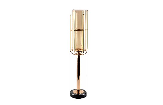 Candle Holder Soho Footed Gold 22" x 4"
