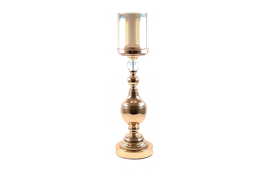 Candle Holder Chic Gold 3.5" x 17"